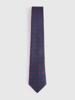 Alvaro Moreno Corbatas|Corbatas|CORBATA JACQUARD MF Azul Marino