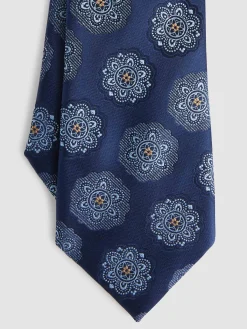 Alvaro Moreno Corbatas|Corbatas|CORBATA JACQUARD MF Azul Marino