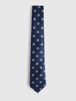 Alvaro Moreno Corbatas|Corbatas|CORBATA JACQUARD MF Azul Marino