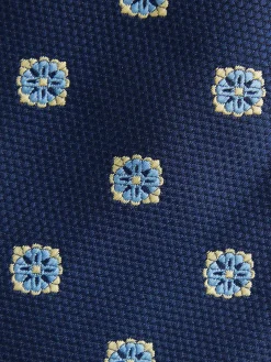 Alvaro Moreno Corbatas|Corbatas|CORBATA JACQUARD MF Azul Marino