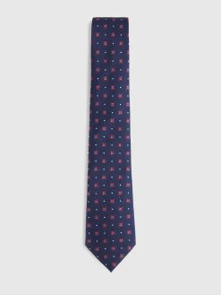 Alvaro Moreno Corbatas|Corbatas|CORBATA JACQUARD MF Azul Marino
