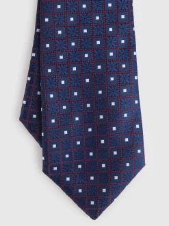 Alvaro Moreno Corbatas|Corbatas|CORBATA JACQUARD MF Azul Marino