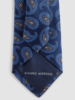 Alvaro Moreno Corbatas|Corbatas|CORBATA JACQUARD MF Azul Marino