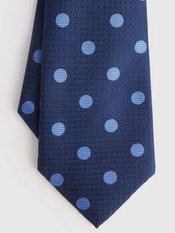 Alvaro Moreno Corbatas|Corbatas|CORBATA JACQUARD MF Azul Marino