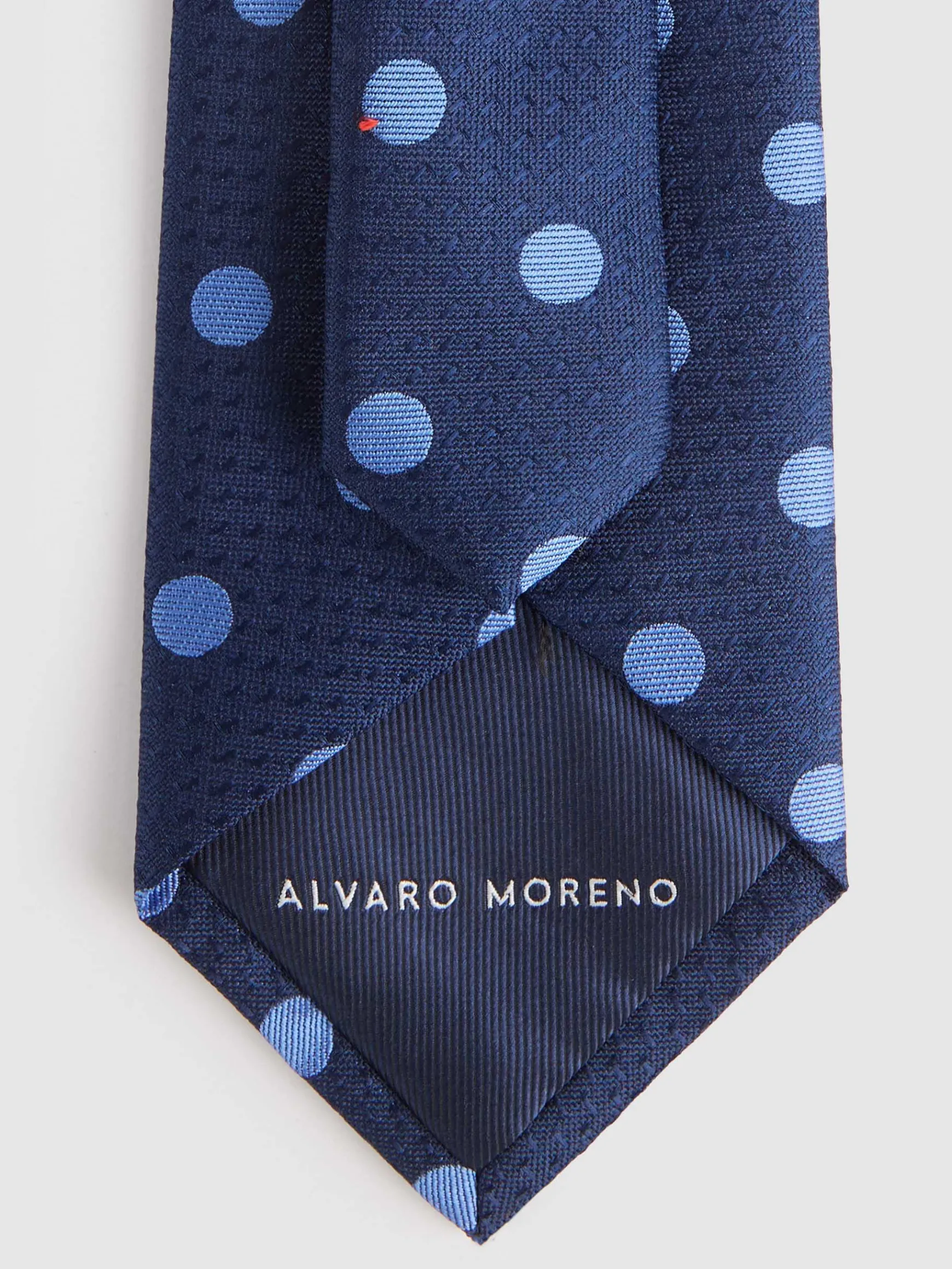 Alvaro Moreno Corbatas|Corbatas|CORBATA JACQUARD MF Azul Marino