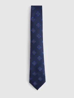 Alvaro Moreno Corbatas|Corbatas|CORBATA JACQUARD MF Azul Marino