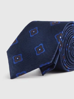 Alvaro Moreno Corbatas|Corbatas|CORBATA JACQUARD MF Azul Marino