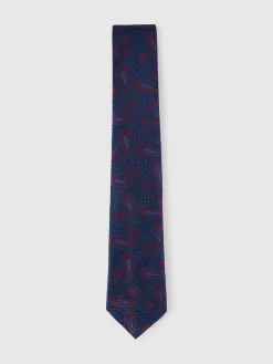 Alvaro Moreno Corbatas|Corbatas|CORBATA JACQUARD MF Azul Marino
