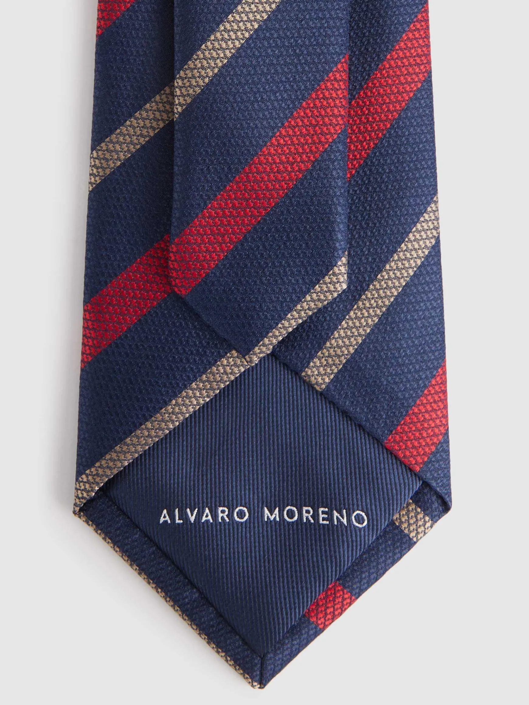 Alvaro Moreno Corbatas|Corbatas|CORBATA JACQUARD MF Azul Marino