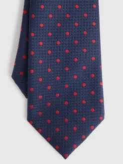 Alvaro Moreno Corbatas|Corbatas|CORBATA JACQUARD MF Azul Marino