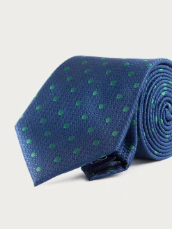 Alvaro Moreno Corbatas|Corbatas|CORBATA JACQUARD MF Azul Marino