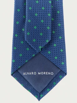 Alvaro Moreno Corbatas|Corbatas|CORBATA JACQUARD MF Azul Marino