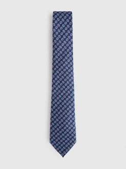 Alvaro Moreno Corbatas|Corbatas|CORBATA JACQUARD MF Azul Marino