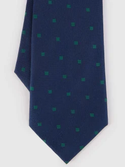Alvaro Moreno Corbatas|Corbatas|CORBATA JACQUARD MF Azul Marino
