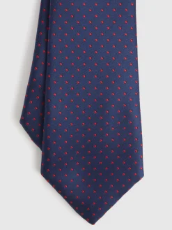 Alvaro Moreno Corbatas|Corbatas|CORBATA JACQUARD MF Azul Marino