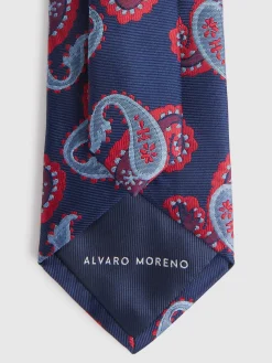 Alvaro Moreno Corbatas|Corbatas|CORBATA JACQUARD MF Azul Marino