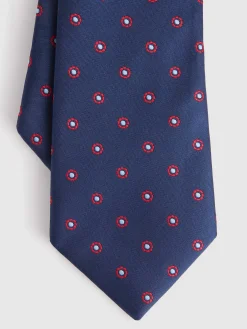 Alvaro Moreno Corbatas|Corbatas|CORBATA JACQUARD MF Azul Marino