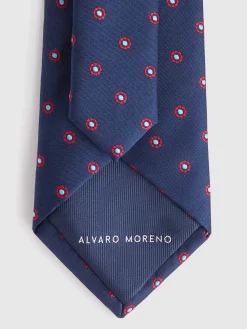 Alvaro Moreno Corbatas|Corbatas|CORBATA JACQUARD MF Azul Marino