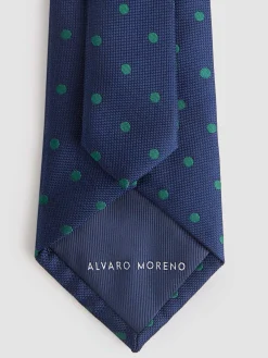 Alvaro Moreno Corbatas|Corbatas|CORBATA JACQUARD MF Azul Marino
