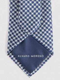 Alvaro Moreno Corbatas|Corbatas|CORBATA JACQUARD MF Azul Marino