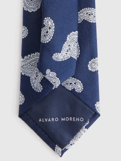 Alvaro Moreno Corbatas|Corbatas|CORBATA JACQUARD MF Azul Marino
