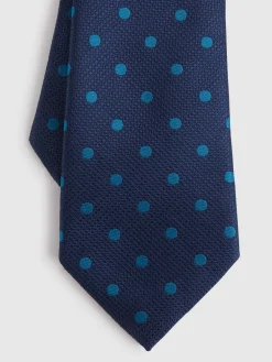 Alvaro Moreno Corbatas|Corbatas|CORBATA JACQUARD MF Azul Marino