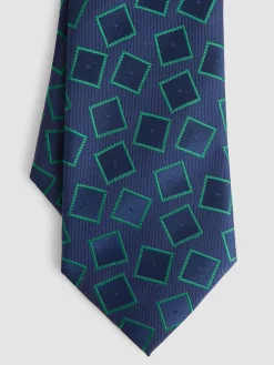 Alvaro Moreno Corbatas|Corbatas|CORBATA JACQUARD MF Azul Marino