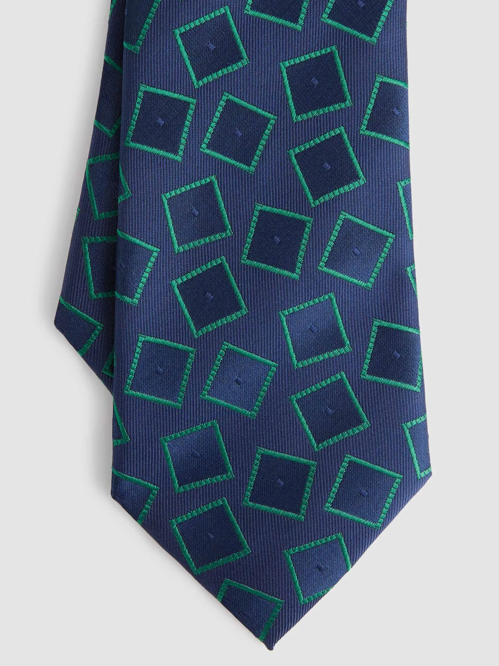 Alvaro Moreno Corbatas|Corbatas|CORBATA JACQUARD MF Azul Marino