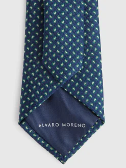 Alvaro Moreno Corbatas|Corbatas|CORBATA JACQUARD MF Azul Marino