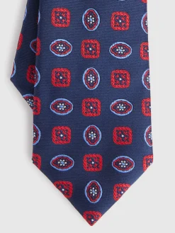 Alvaro Moreno Corbatas|Corbatas|CORBATA JACQUARD MF Azul Marino