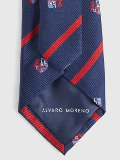 Alvaro Moreno Corbatas|Corbatas|CORBATA JACQUARD MF Azul Marino