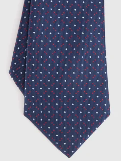 Alvaro Moreno Corbatas|Corbatas|CORBATA JACQUARD MF Azul Marino