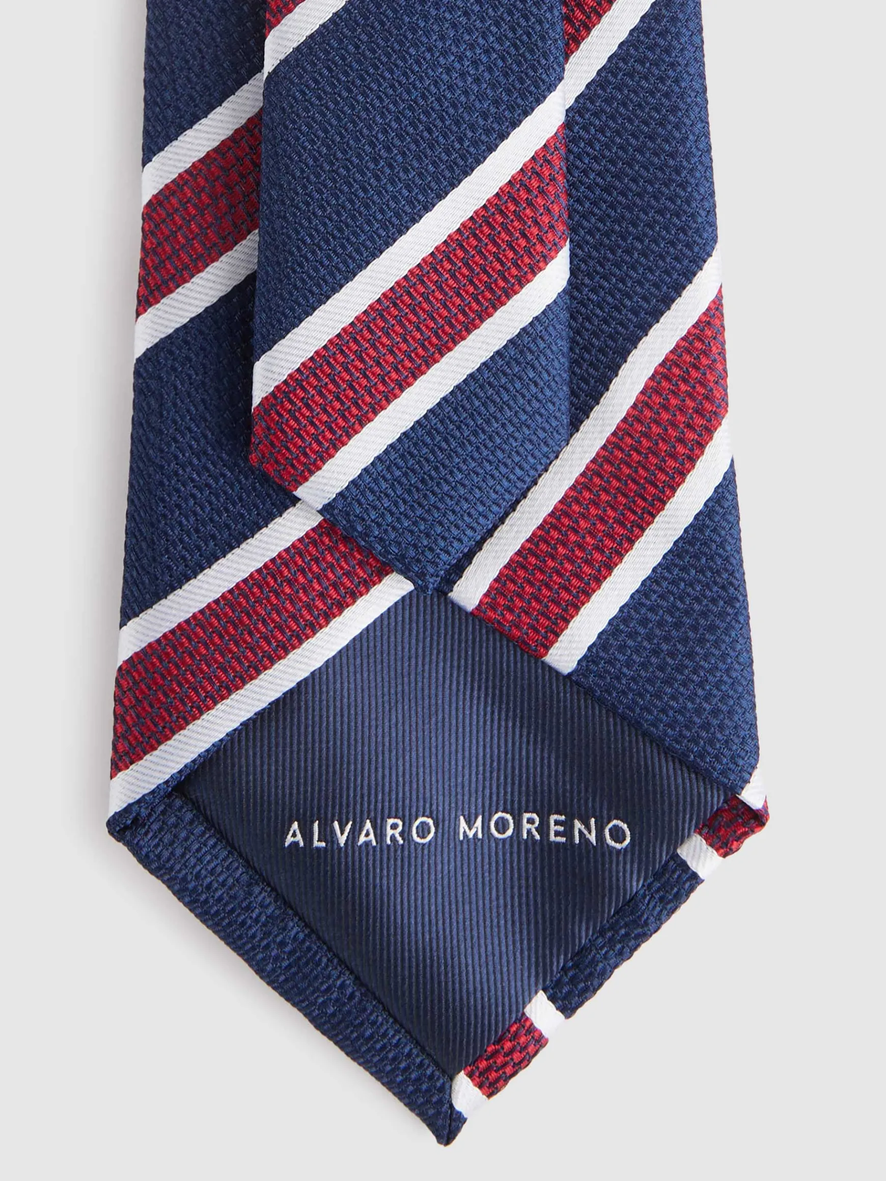 Alvaro Moreno Corbatas|Corbatas|CORBATA JACQUARD MF Azul Marino