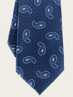 Alvaro Moreno Corbatas|Corbatas|CORBATA JACQUARD MF Azul Marino