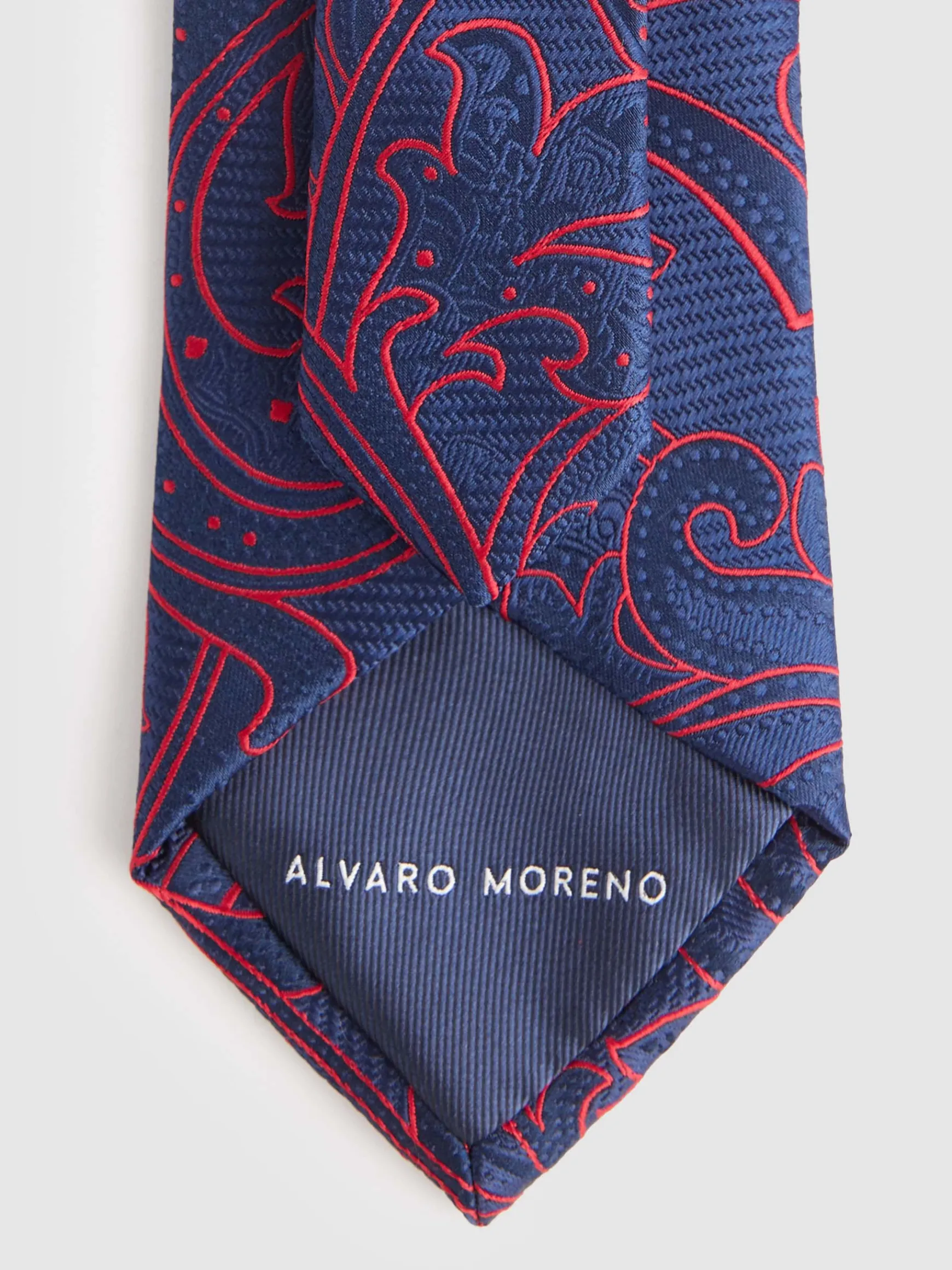 Alvaro Moreno Corbatas|Corbatas|CORBATA JACQUARD MF Azul Marino