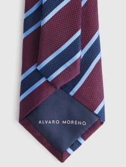 Alvaro Moreno Corbatas|Corbatas|CORBATA JACQUARD MF Azul Marino