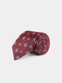 Alvaro Moreno Corbatas|Corbatas|CORBATA JACQUARD MF Burdeos