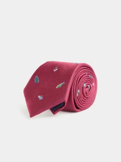 Alvaro Moreno Corbatas|Corbatas|CORBATA JACQUARD MF Burdeos