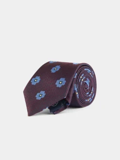Alvaro Moreno Corbatas|Corbatas|CORBATA JACQUARD MF Burdeos