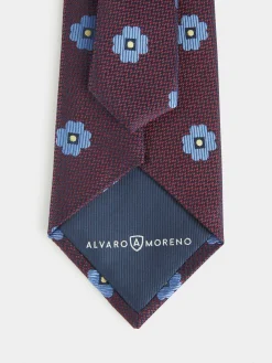 Alvaro Moreno Corbatas|Corbatas|CORBATA JACQUARD MF Burdeos