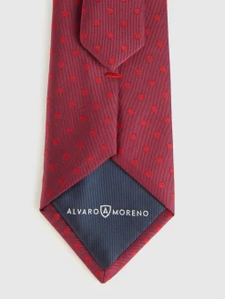 Alvaro Moreno Corbatas|Corbatas|CORBATA JACQUARD MF Burdeos
