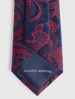 Alvaro Moreno Corbatas|Corbatas|CORBATA JACQUARD MF Burdeos
