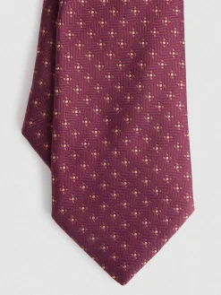 Alvaro Moreno Corbatas|Corbatas|CORBATA JACQUARD MF Burdeos