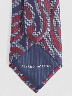 Alvaro Moreno Corbatas|Corbatas|CORBATA JACQUARD MF Burdeos