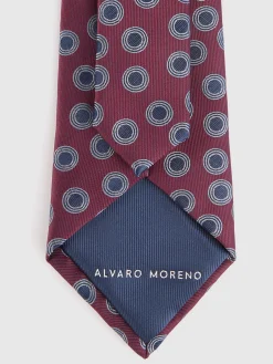 Alvaro Moreno Corbatas|Corbatas|CORBATA JACQUARD MF Burdeos