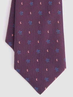 Alvaro Moreno Corbatas|Corbatas|CORBATA JACQUARD MF Burdeos