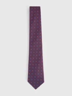 Alvaro Moreno Corbatas|Corbatas|CORBATA JACQUARD MF Burdeos