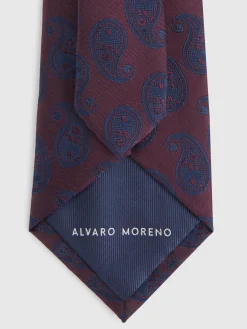 Alvaro Moreno Corbatas|Corbatas|CORBATA JACQUARD MF Burdeos