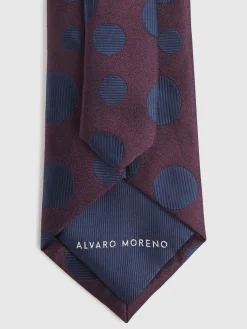 Alvaro Moreno Corbatas|Corbatas|CORBATA JACQUARD MF Burdeos