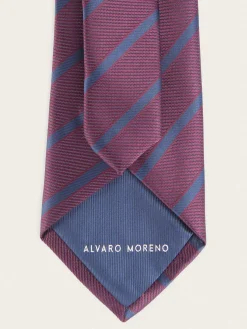 Alvaro Moreno Corbatas|Corbatas|CORBATA JACQUARD MF Burdeos